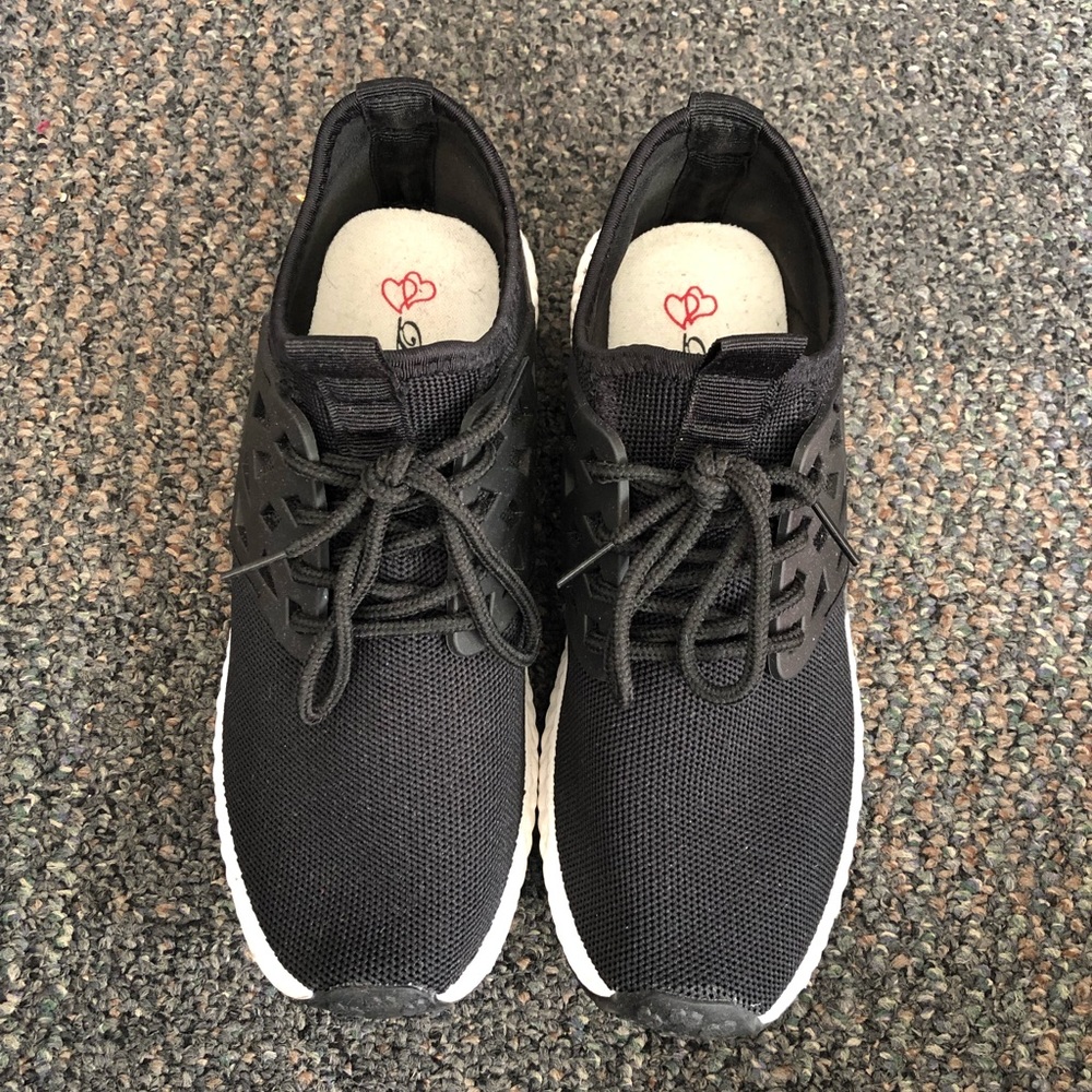 Black sneakers